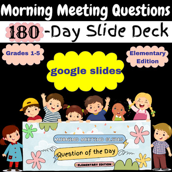 Preview of 180 Days of Morning Meeting Activities (Grades 1-5) for a Positive Classroom