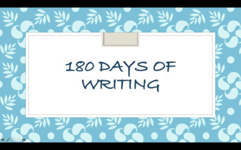 Preview of SAMPLE - 180 Days of Quick Writing Prompts -Daily Writing Prompt