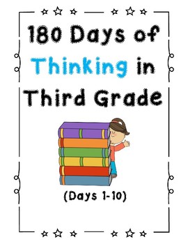 Preview of 180 Days of Thinking In Grade 3 (Days 1-10)