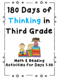 180 Days of Thinking In Grade 3 (Days 1-50)