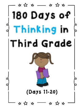 Preview of 180 Days of Thinking In Grade 3 (Days 11-20)