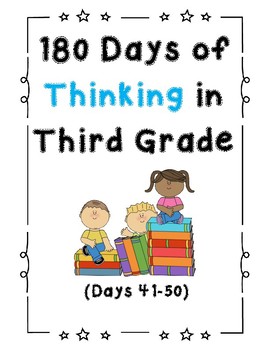 Preview of 180 Days of Thinking In Grade 3 (Days 41-50)