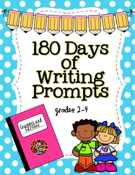 180 Days of Writing Prompts by Crayons and Caffeine | TpT