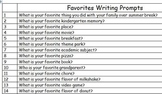 180 Favorite Writing Prompts on Printable Journal Pages