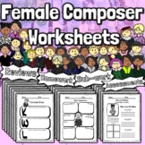 180 Female Composer Worksheets | Female Composers | Women'