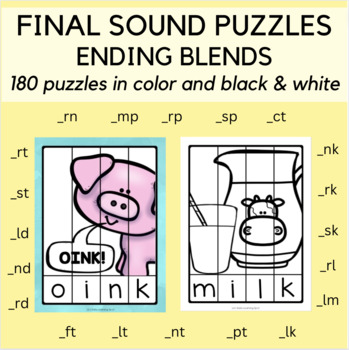 Preview of 180 Final Sound Puzzles: Ending Blends