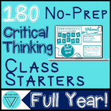180 No-Prep Critical Thinking Starters: GATE Word Morning 