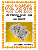 180 PECS AAC Visual Boards for Mealtime Includes Breakfast