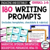 Paragraph Writing Prompts, Essay Writing Prompts, Writing Checklists and Rubrics