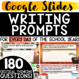 Daily Question Writing Prompts in Google Slides | Morning 