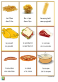 180 flashcards - Food in French - Les aliments, la nourriture.