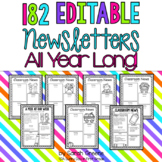 182 EDITABLE Newsletters