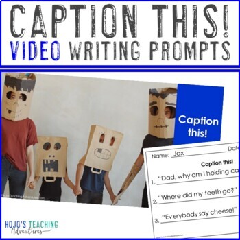 Preview of 183 Daily Video Writing Prompts - Engaging, NO PREP, and Fun!