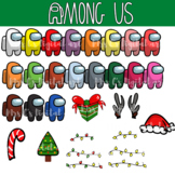 19 Among Us Clipart + 7 Christmas accessories