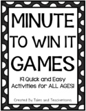 19 Minute to Win it Games for Kids - End of Year, Beginnin