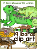 19 clip art about lizards