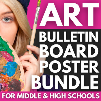 Preview of 260 Art Bulletin Board Posters BUNDLE | Art Classroom Decor