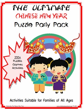 Preview of 190+ Mega Party Pack of Chinese New Year Activities, Worksheets and Puzzles