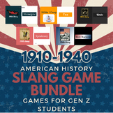 1910-1940 Slang Games for American History Decades