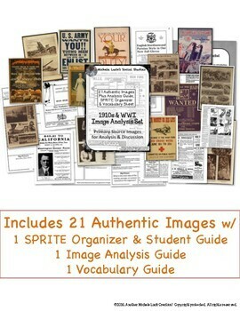 1910s & WWI Image Analysis Set Google Drive Version - 21 Images ...