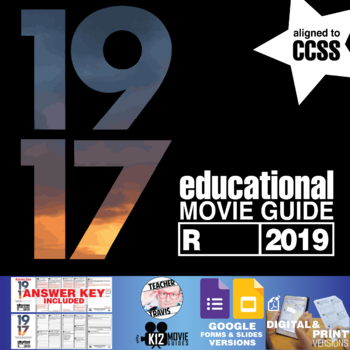 Preview of 1917 Movie Guide | Questions | Worksheet | Google Slides (R - 2019)