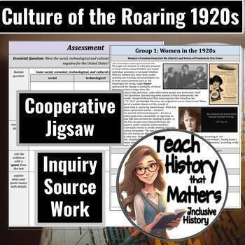 Preview of 1920's Cultural, Social, Technological & Economical Progress Jigsaw Activity