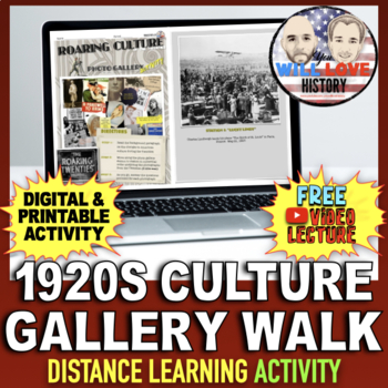 Preview of 1920's Culture | Gallery Walk | Digital Learning Activity