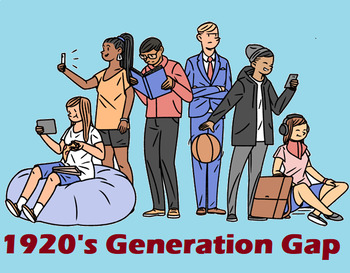 Preview of 1920's Generation Gap- PPT and Worksheet!