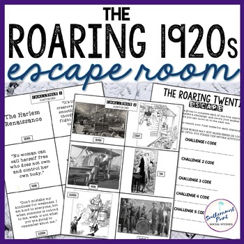 Preview of 1920s America Roaring Twenties Escape Room