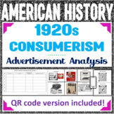 1920s Consumerism Advertising Analysis Lesson