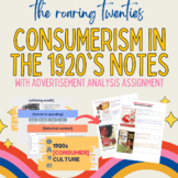 1920s Consumerism PPT (with Advertisement Analysis Assignm