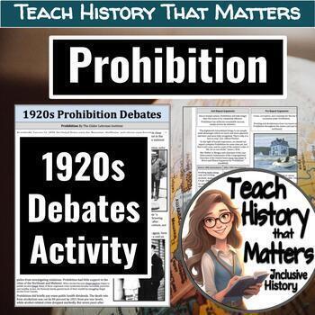 Preview of 1920s Debates: Prohibition with Primary Source Inquiry Work