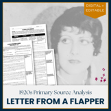 1920s Primary Source | Open Letter From a Flapper | 1920s 