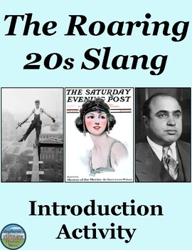 Preview of 1920s Slang Intro Activity