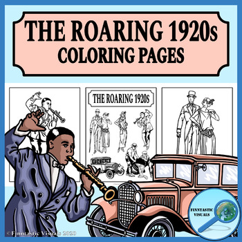 1920s Coloring Pages The Roaring Twenties By Finntastic Visuals Tpt