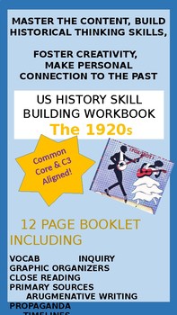 Preview of 1920s US History Skill Building Workbook