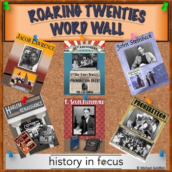 Preview of Roaring Twenties Word Wall