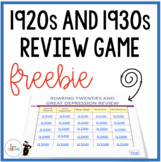 1920s and Great Depression Slides Review Game