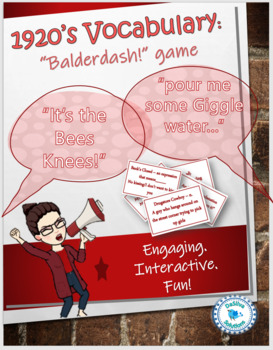 Preview of 1920s vocabulary game - Balderdash!