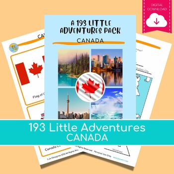 Preview of CANADA a 193 Little Adventures Pack - Printable culture packs for curious kids