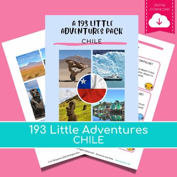 Preview of CHILE 193 Little Adventures Pack - Printable culture packs for curious kids