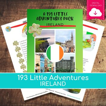 Preview of IRELAND 193 Little Adventures Pack -  Printable culture packs for curious kids