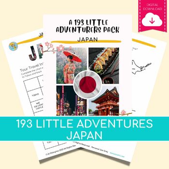 Preview of JAPAN a 193 Little Adventures Pack - Printable culture packs for curious kids
