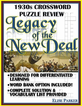 Preview of 1930s Crossword Puzzle Review: Legacy of the New Deal