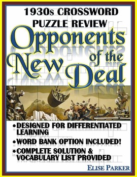 Preview of 1930s Crossword Puzzle Review: Opponents of the New Deal