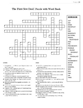 1930s Crossword Puzzle Review: Opponents of the New Deal