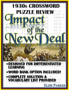 Preview of 1930s Crossword Puzzle Review: Impact of the New Deal