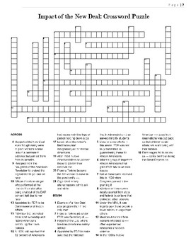 1930s Crossword Puzzle Review: Opponents of the New Deal