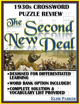 Preview of 1930s Crossword Puzzle Review: The Second New Deal