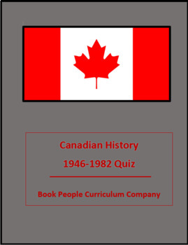 Preview of 1946-1982 Quiz: Canadian History (Digital)